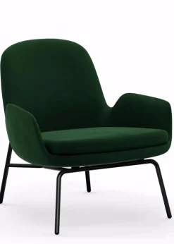 Era Lounge Chair Low Steel & Chrome