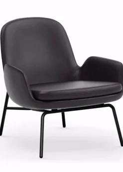 Era Lounge Chair Low Steel & Chrome