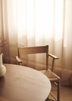 F Dining chair with armrest