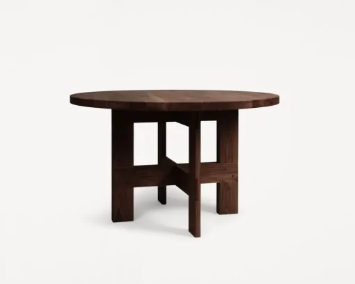 Farmhouse Trestle Table / Round