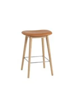 Fiber Bar Stool - Wood Base
