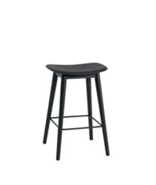 Fiber Bar Stool - Wood Base