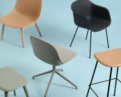 Fiber Side Chair - Wood Base