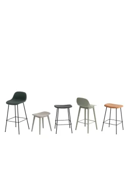 Fiber Stool - Wood Base