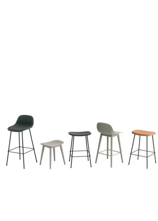 Fiber Stool - Wood Base