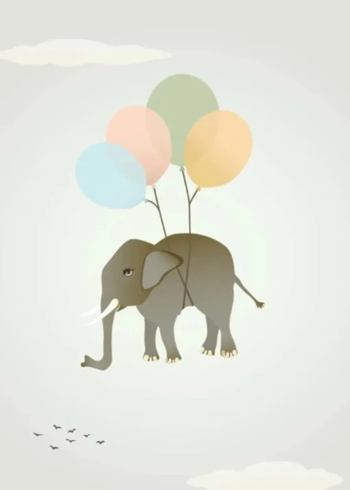 FLYING ELEPHANT - poster