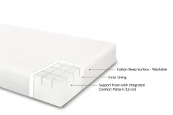 Foam Mattress + Cotton Cover