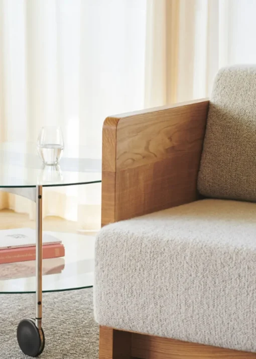 Frame 2 Person Sofa - Oak Clear Wax Oiled