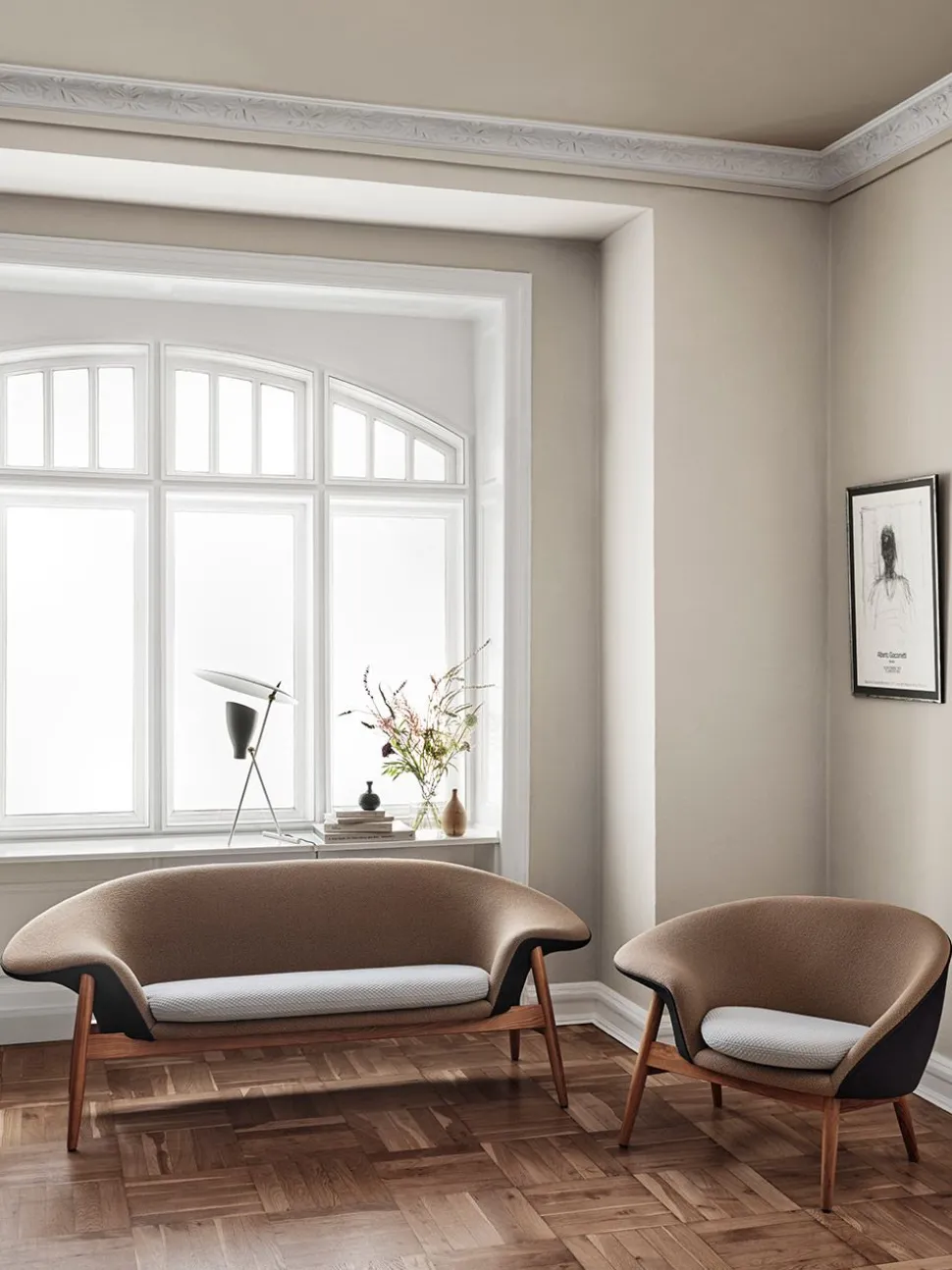 Fried Egg Sofa / Oiled Teak