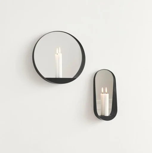 GLIM Mirror Candlestick Oval