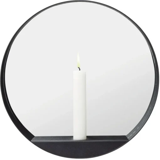 GLIM Mirror Candlestick Round
