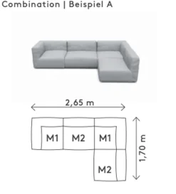 GROW outdoor sofa - Combination A