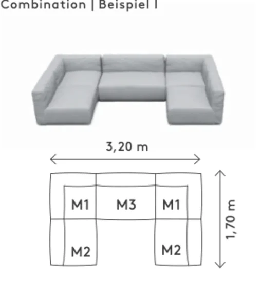 GROW outdoor sofa - Combination I