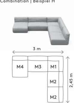 GROW outdoor sofa - Combination H