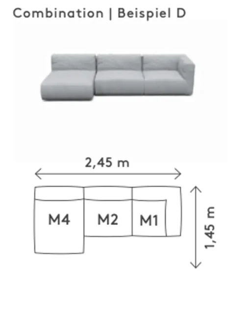 GROW outdoor sofa - Combination D
