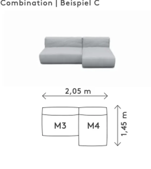 GROW outdoor sofa - Combination C