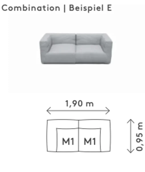 GROW outdoor sofa - Combination E