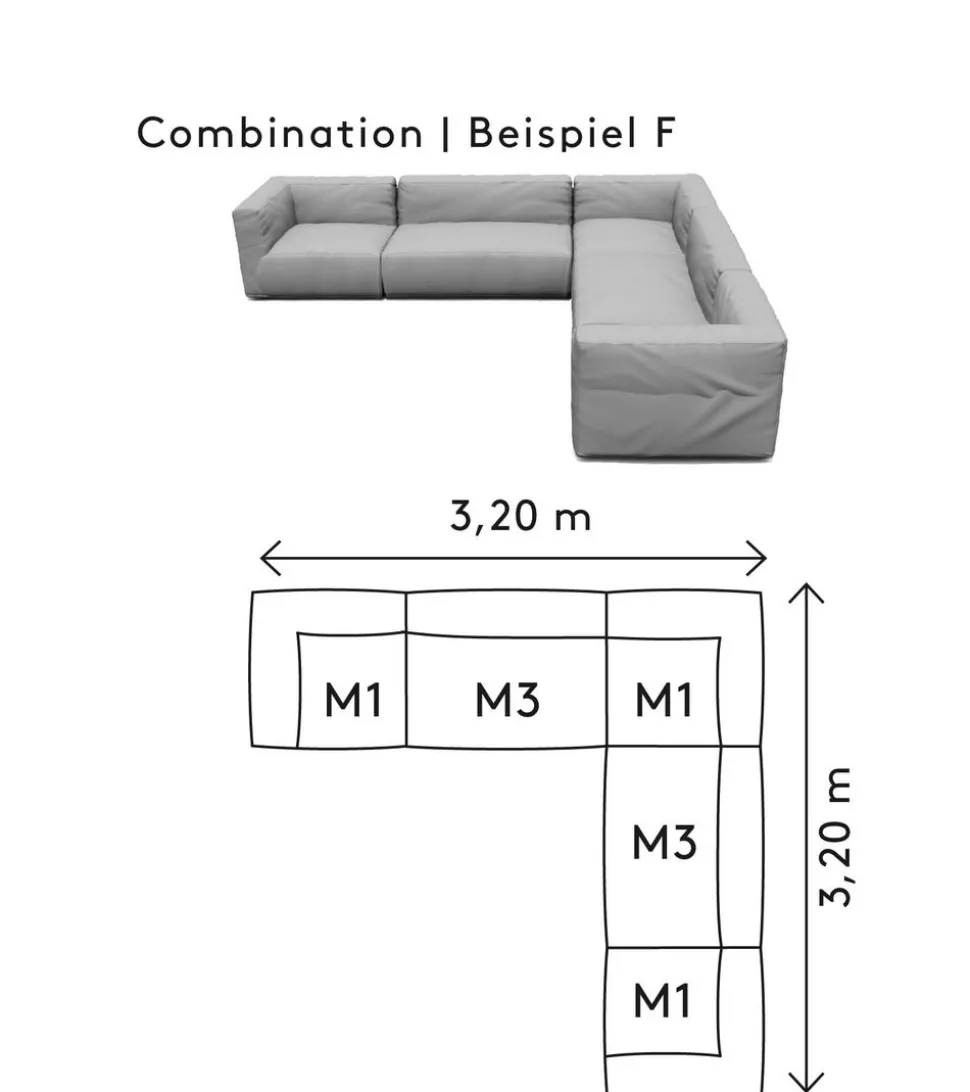 GROW outdoor sofa - Combination F