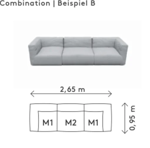 GROW outdoor sofa - Combination B