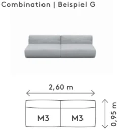 GROW outdoor sofa - Combination G