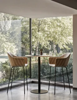 Harbour Bar Chair / Black Steel Base
