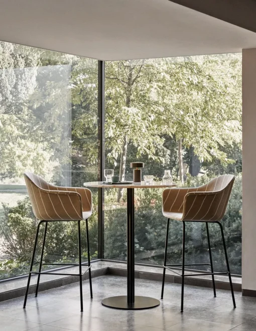 Harbour Bar Chair / Black Steel Base