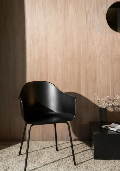 Harbour Dining Chair / Black Steel Base
