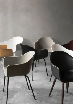 Harbour Dining Chair / Black Steel Base