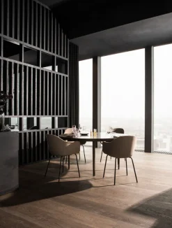 Harbour Dining Chair / Black Steel Base