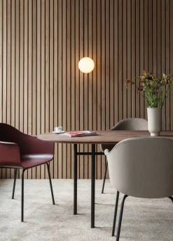 Harbour Dining Chair / Black Steel Base