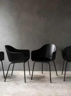 Harbour Dining Chair / Black Steel Base