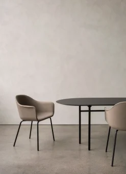 Harbour Dining Chair / Black Steel Base