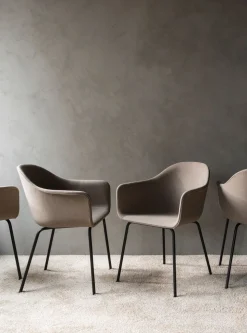 Harbour Dining Chair / Black Steel Base