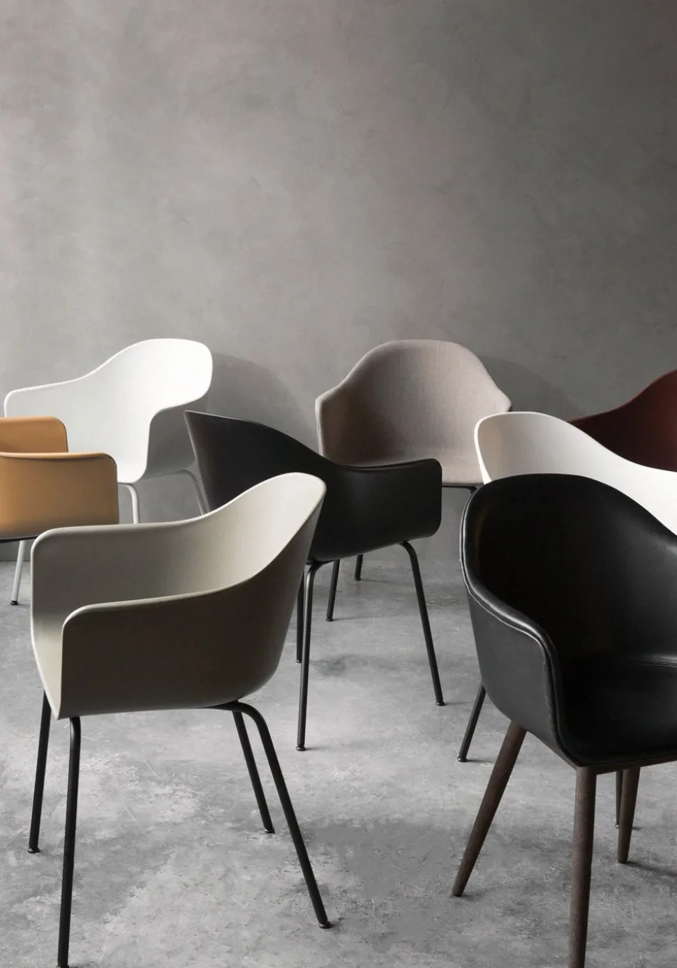 Harbour Dining Chair / Black Steel Base