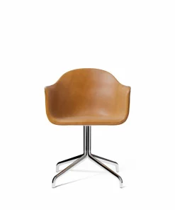 Harbour Dining Chair / Polished Aluminium Star Base w. Swivel