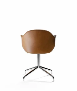 Harbour Dining Chair / Polished Aluminium Star Base w. Swivel