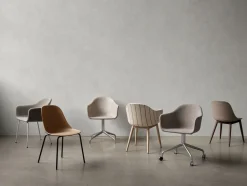 Harbour Side Dining Chair / Black Star Base w. Swivel