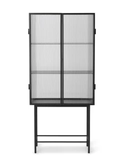 Haze Vitrine - Reeded Glass