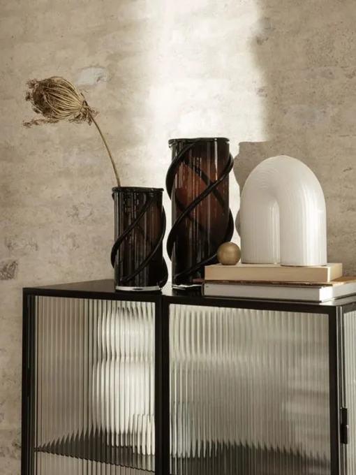 Haze Vitrine - Reeded Glass