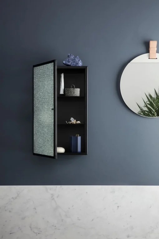 Haze Wall Carbinet - Reeded Glass