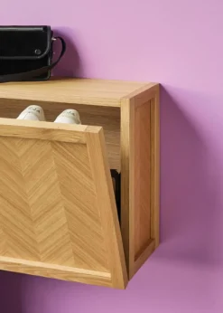 Herringbone Shoe Cabinet