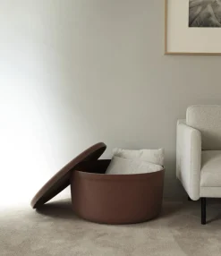 Hide Storage Pouf Large
