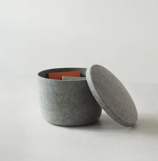 Hide Storage Pouf Small