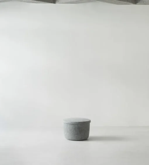 Hide Storage Pouf Small