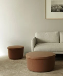 Hide Storage Pouf Small
