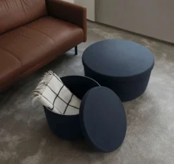 Hide Storage Pouf Small