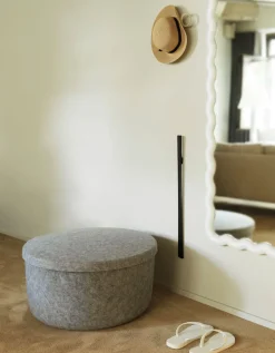 Hide Storage Pouf Small