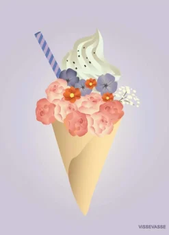 Ice cream flower - karte