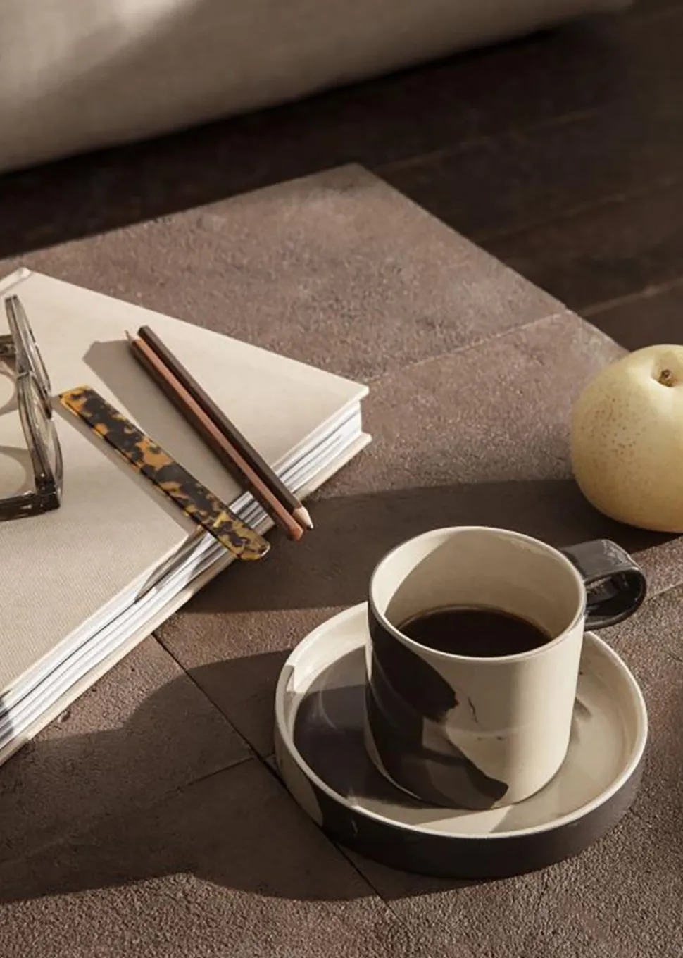 Inlay Cup with Saucer