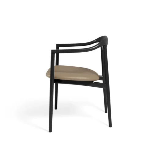 Jari Dining Chair - Ash Black lacquered